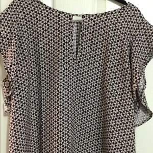 Ann Taylor Wine/Ivory Blouse, BOGO Sale!